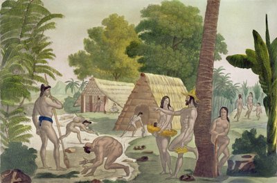 Customs of the Inhabitants of the Mariana Islands, plate 28 from 